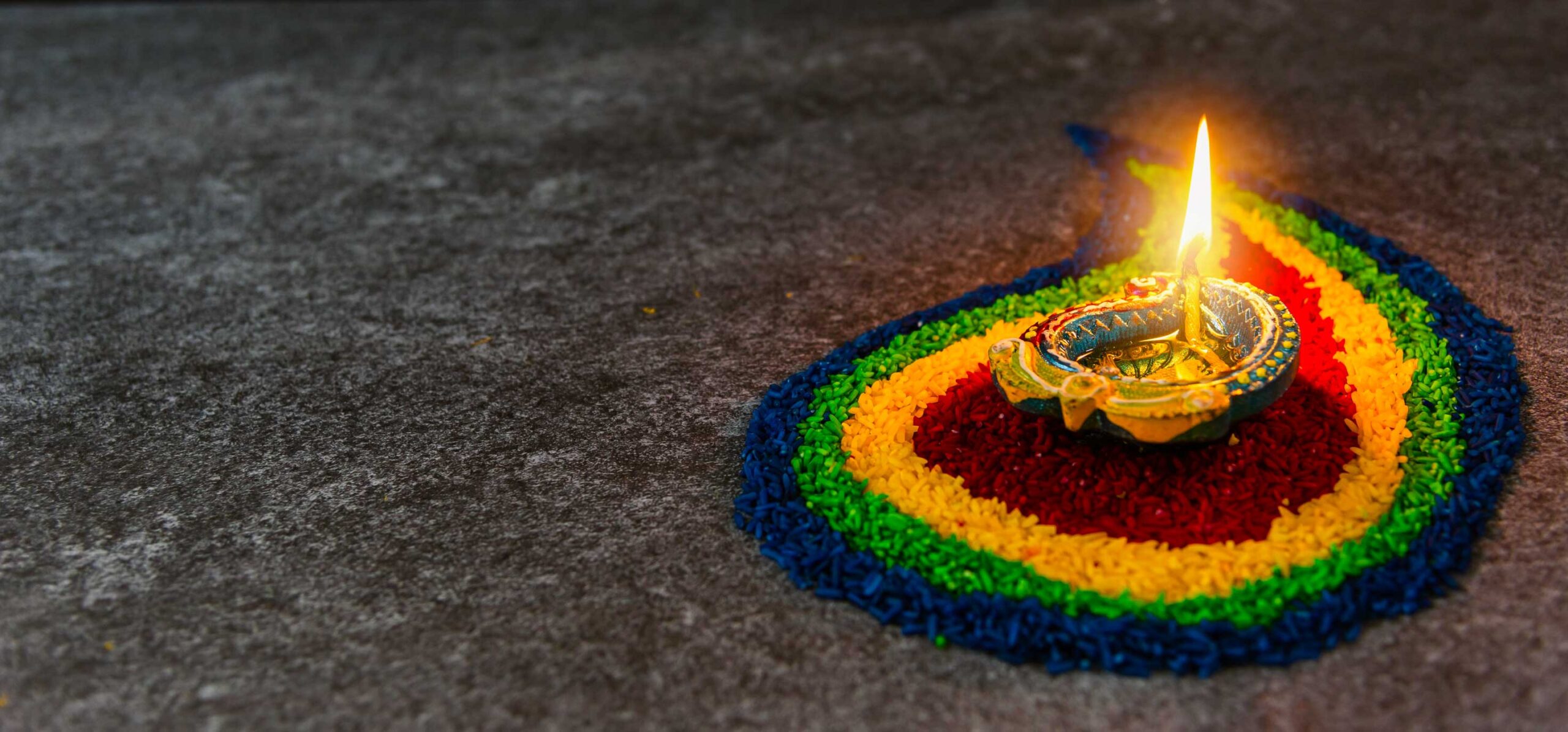 Indian diya symbolizing enlightenment