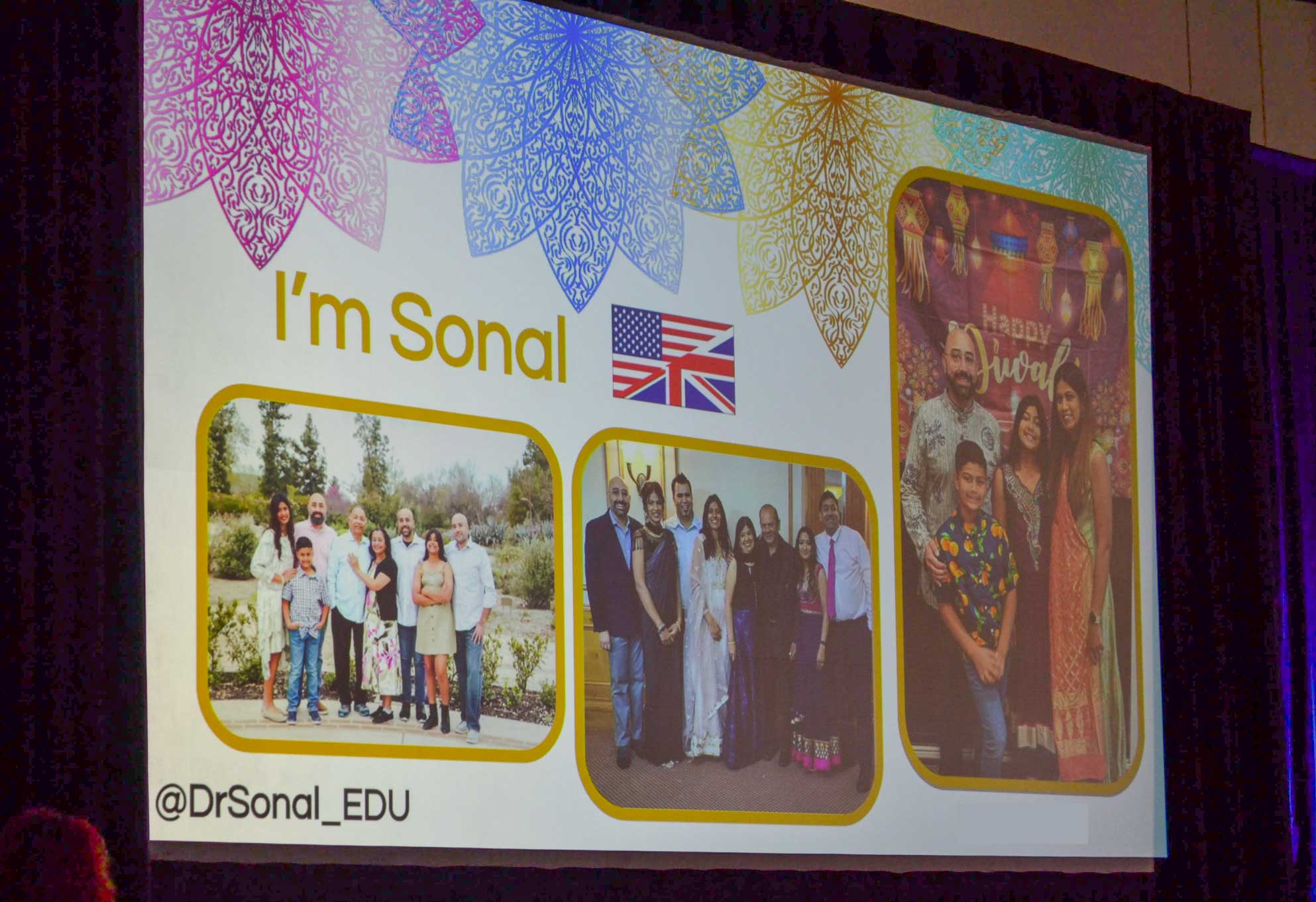 Dr. Sonal Patel's background about being brought up in UK and now having a family USA